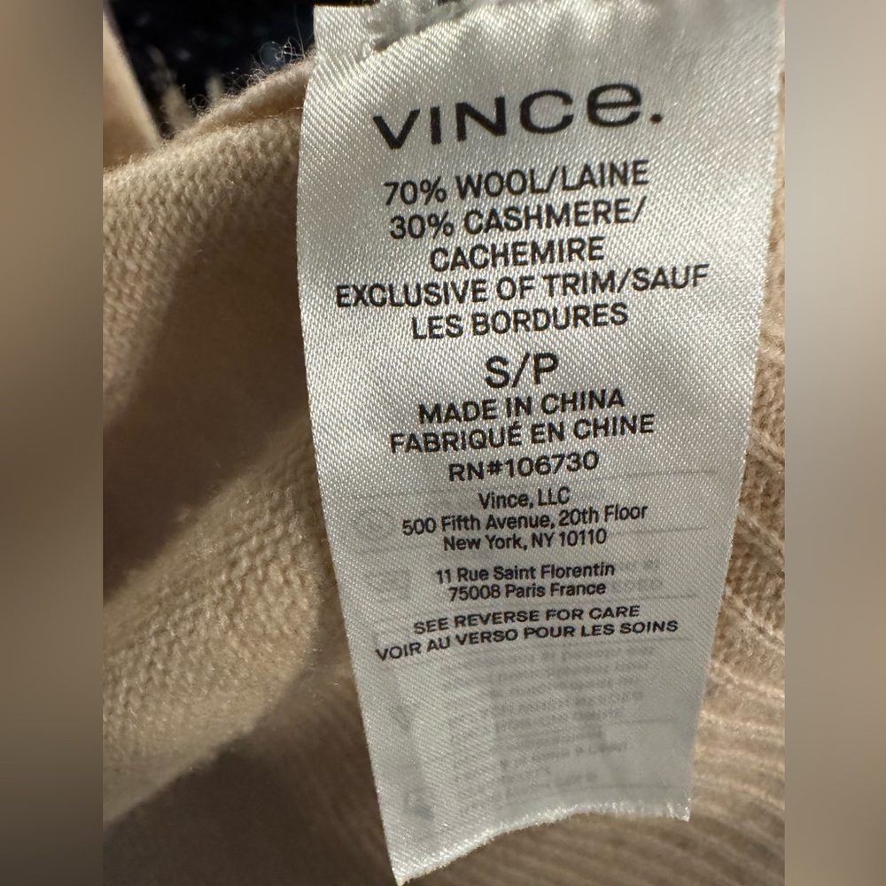 Vince Ribbed Placket Cardigan - Picture 6 of 6